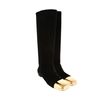 Yves Saint Laurent Black Suede Boots in Black - Lyst