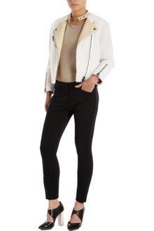 3.1 Phillip Lim Shearling and Leather Motorcycle Jacket - Lyst