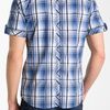 7 Diamonds Blue On Blue Plaid Woven Shirt in Blue for Men - Lyst