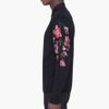 Alexander Mcqueen Black Floral Embroidered Sweater in Black for Men - Lyst