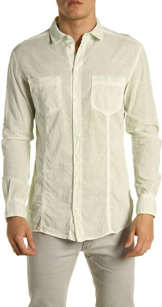 D&g Long Sleeve Shirt in Green for Men - Lyst