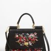 Dolce & Gabbana Miss Sicily Mini Needlepoint Handbag in Multicolor (black/ multi) - Lyst