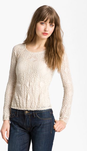 Free People Lace Top - Lyst