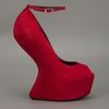 Giuseppe Zanotti Jem Sculpted Wedge in Red - Lyst