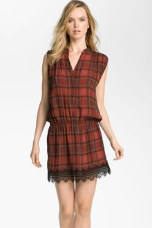 Haute Hippie Plaid Drop Waist Dress - Lyst