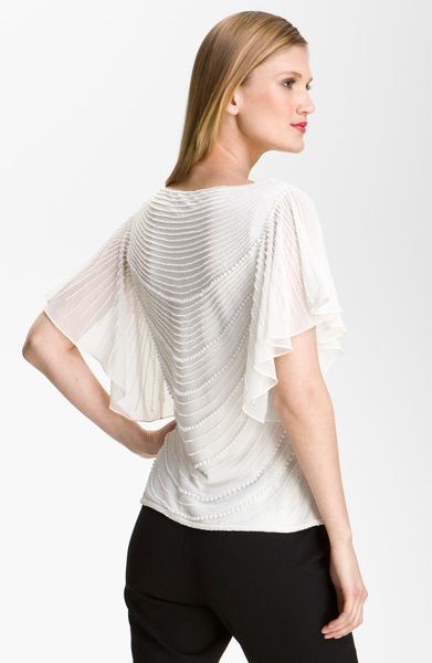 flutter sleeve chiffon