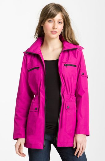 London Fog Detachable Hood Anorak - Lyst