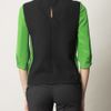 Preen Bicolour Blouse in Green - Lyst