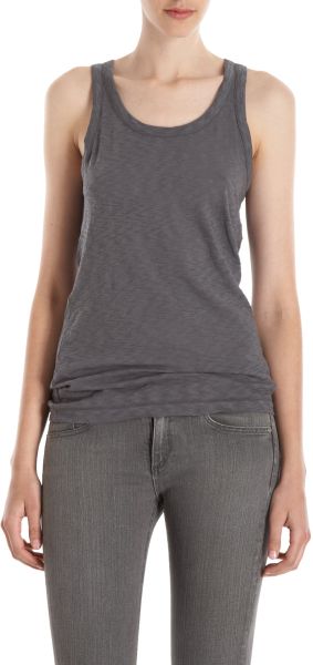 Rag & Bone Beater Tank in Gray (gunmetal) - Lyst