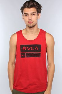 RVCA The Ensign Tank in Red - Lyst