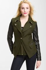 Sam Edelman Blazer with Detachable Leather Sleeves