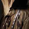 Burberry Prorsum Cropped Leather Bomber Jacket in Green (olive green) - Lyst