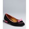 Isaac Mizrahi Pointed Toe Flats Deborah in Black (black pink) - Lyst