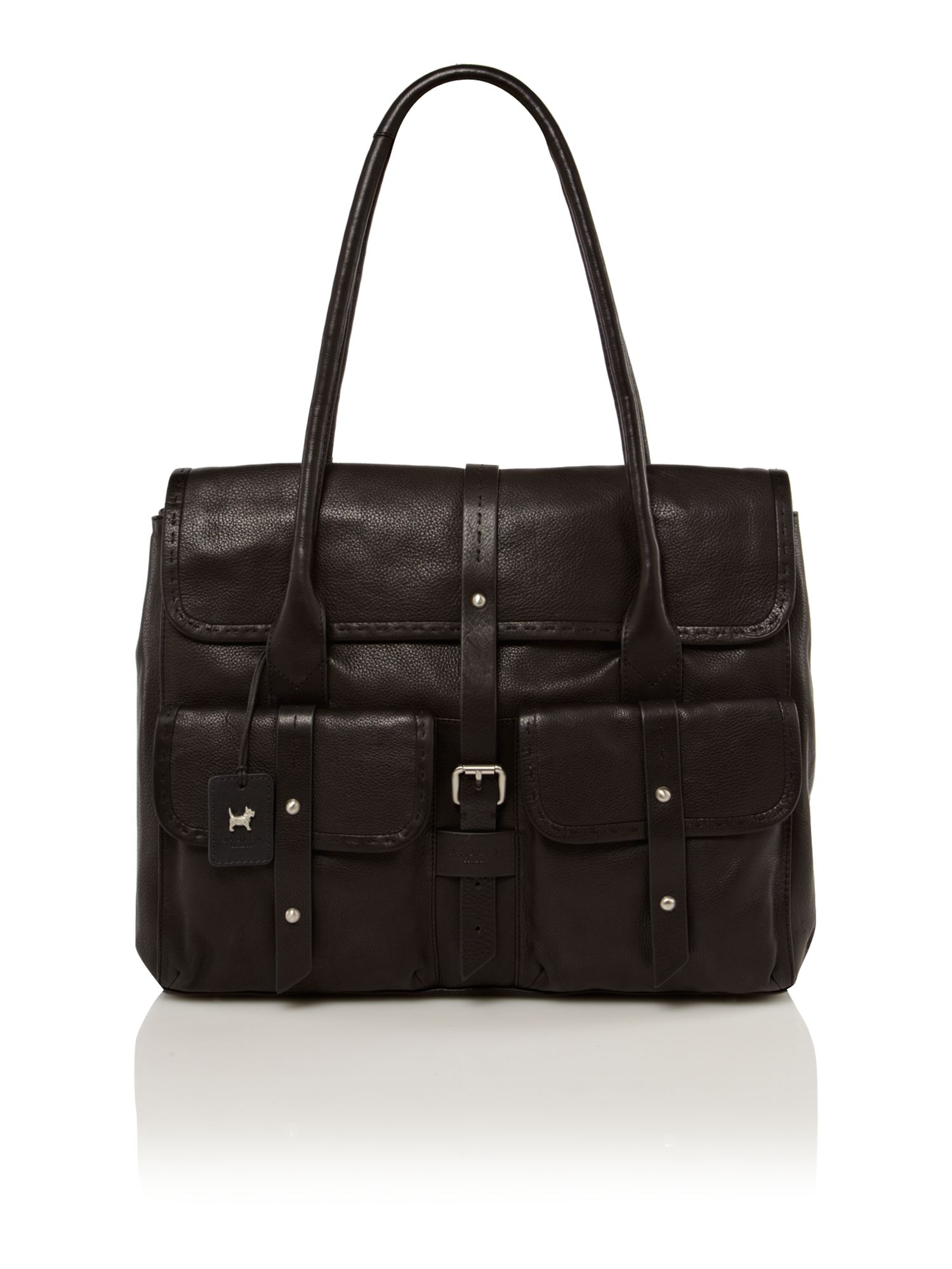 Radley Grand Union Medium Flapover Shoulder Bag in Black Lyst