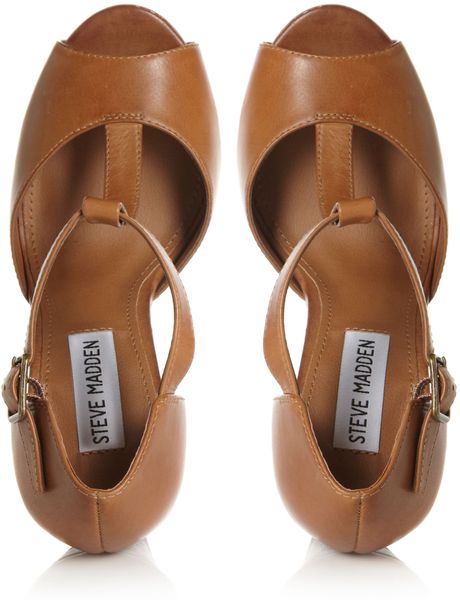 steve madden tan platform sandals
