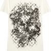 Balmain Printed Cotton Jersey Tshirt in Beige (white) - Lyst