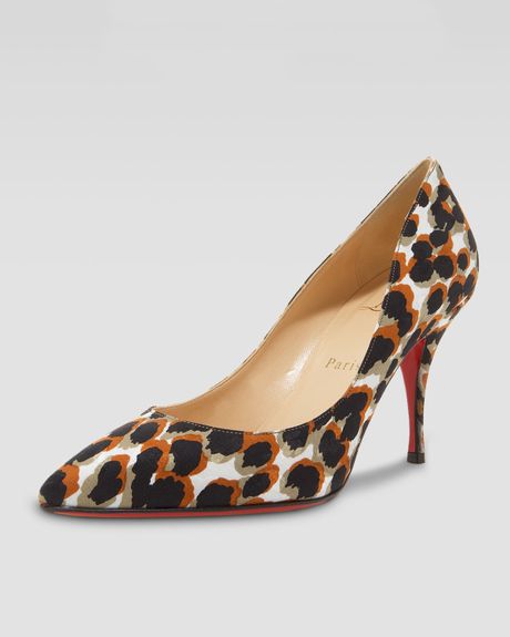 Christian Louboutin Piou Piou Leopardprint Pointtoe Pump in Animal (leopard) - Lyst