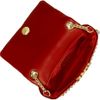 Christian Louboutin Sweet Charity Spiked Velvet and Calf Hair Shoulder Bag in Multicolor (red) - Lyst