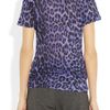 Christopher Kane Leopardprint Modaljersey Tshirt in Blue (leopard) - Lyst