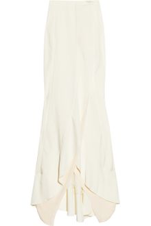 Donna Karan New York Layered Crepe and Silkchiffon Maxi Skirt - Lyst