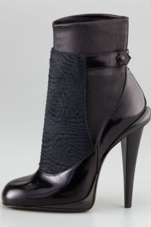 Fendi Victorian Astrakhaneffect Sock Bootie - Lyst