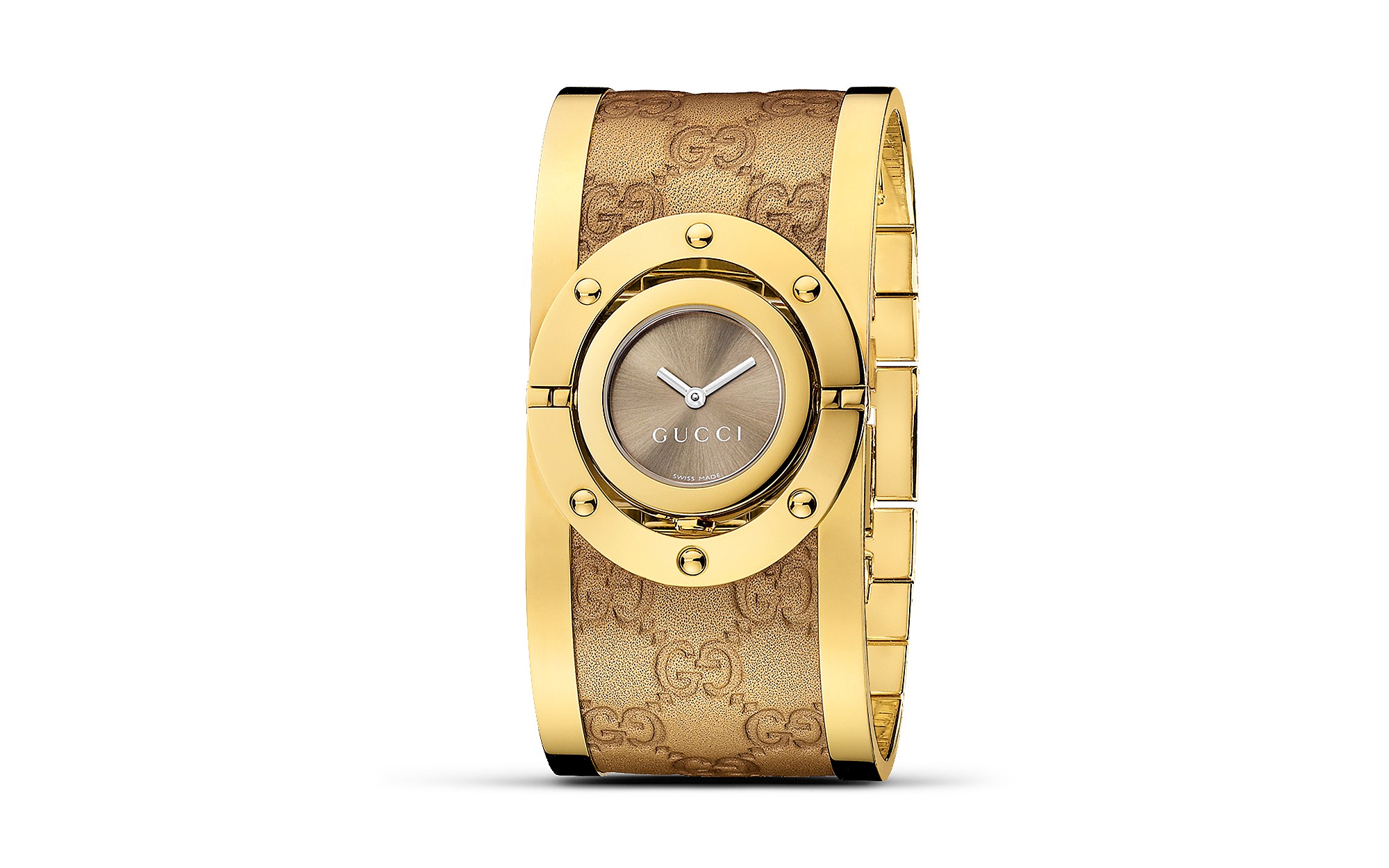 gucci twirl bangle watch