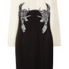 Marchesa Embellished Twotone Silkcrepe Dress in Black - Lyst