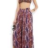 Matthew Williamson Pythonprint Chiffon Palazzo Pants in Purple - Lyst