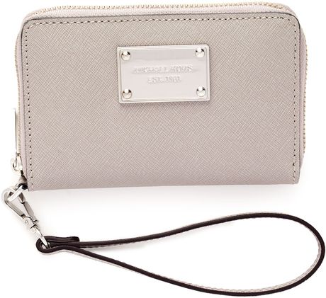 Michael By Michael Kors Multifunction Iphone Case in Beige (pearl grey) - Lyst