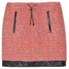 Proenza Schouler Drawstring Wool Blend Tweed Mini Skirt in Pink (orange) - Lyst