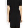 Zac Posen Woolcrepe Wrapeffect Dress in Black - Lyst