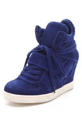 Ash Cool Wedge Sneakers in Suede