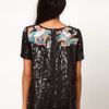 Asos Collection Embellished Tshirt with Mosaic Beading in Multicolor (multi) - Lyst