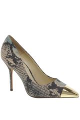 Asos Pluto Pointed High Heels with Metal Toe Cap