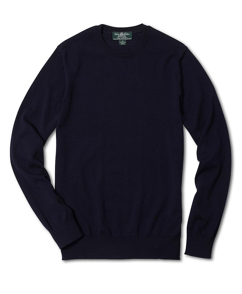 Brooks Brothers Country Club Lightweight Cashmere Crewneck Sweater in Blue for Men (navy) Lyst