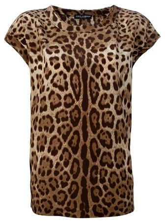 Dolce & Gabbana Printed Top - Lyst