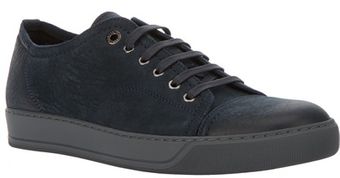 Lanvin Nubuck Classic Sneaker - Lyst