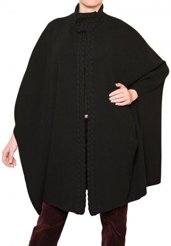 Laura G Ribbed Knit Cape - Lyst