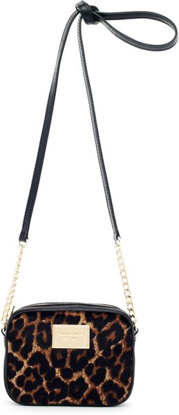 Michael Kors Jet Set Calfhair Crossbody in Black (jet) - Lyst