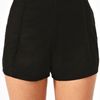 Nasty Gal Vixen Tap Shorts in White (black) - Lyst