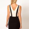 Oasis Colour Block Dress in Black (stone) - Lyst