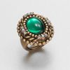Oscar De La Renta Cabochon Ring in Green (emerald) - Lyst