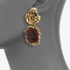 Oscar De La Renta Ruffle Clipon Drop Earring in Purple - Lyst