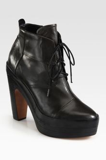 Rag & Bone Shirley Leather Laceup Platform Ankle Boots - Lyst