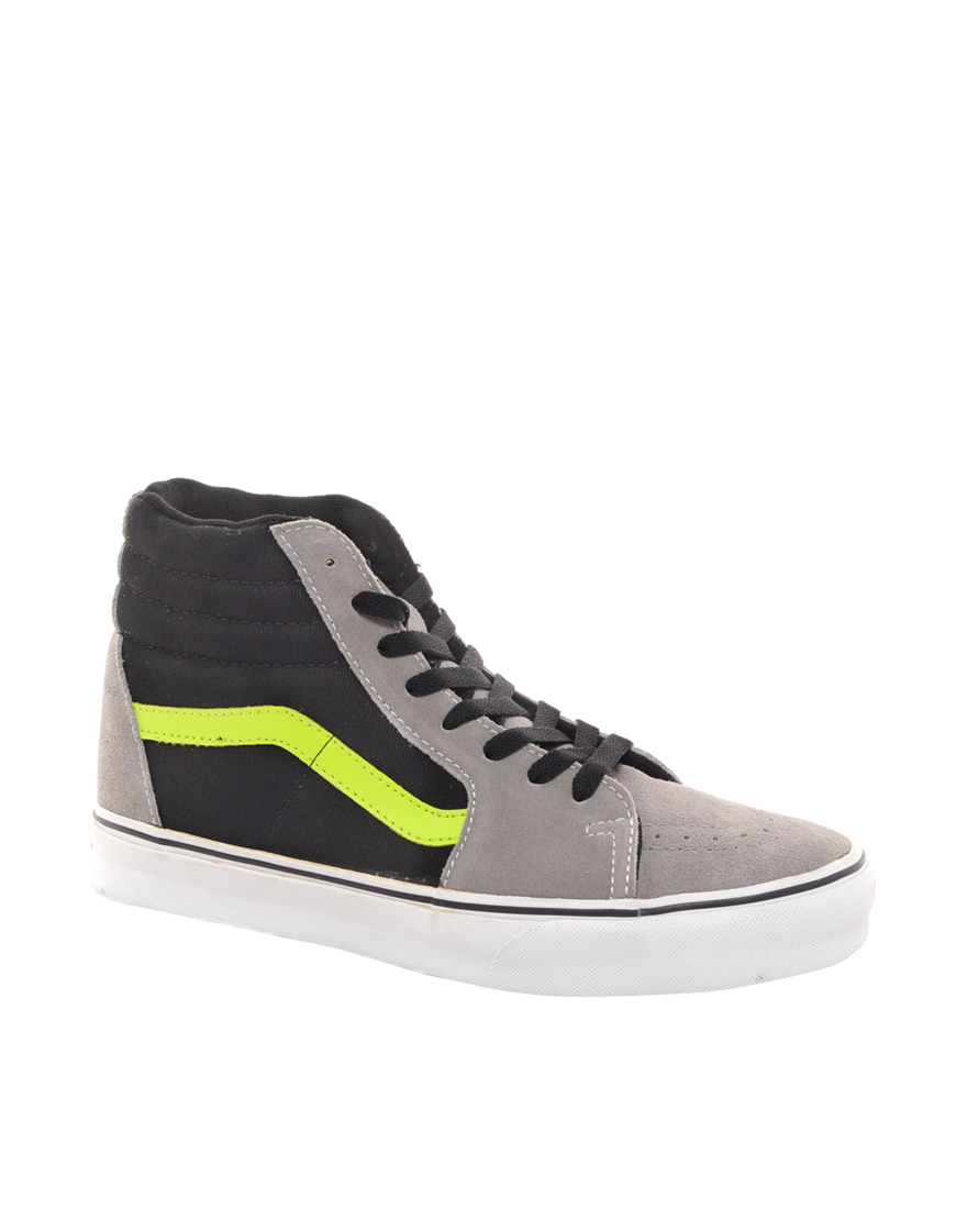 Vans High Top Trainers in Gray (greylimestripe) Lyst