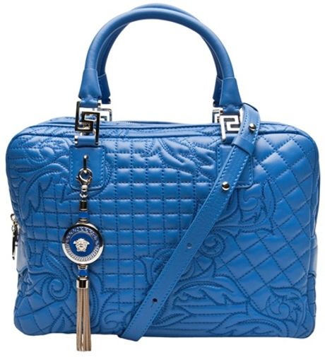 Versace Vanitas Quilted in Blue - Lyst