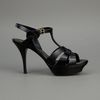 Yves Saint Laurent Tribute Sandal in Black - Lyst