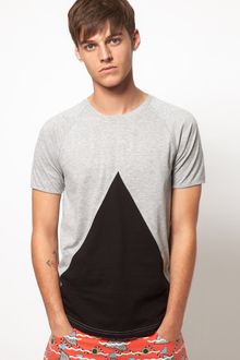 Asos Brand T-Shirt with Insert Triangle - Lyst