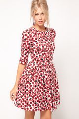 Asos Skater Dress with Kiss Print