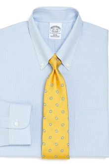 Brooks Brothers Supima Cotton Noniron Slim Fit Shadow Check Dress Shirt - Lyst